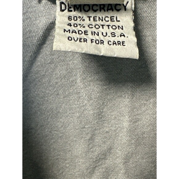 Democracy Women's Jacket Button Down Gray Utility Jacket USA Size Medium EUC - Picture 4 of 5